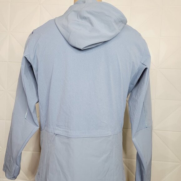 Lululemon Men's Light Blue Warp Light Packable Hooded Performance Jacket Size L - Picture 3 of 8